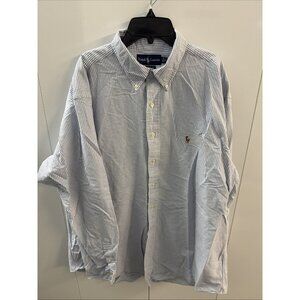 Polo Ralph Lauren Classic Fit Button Down  Stripe Size 17 1/2-36/37        (D37)